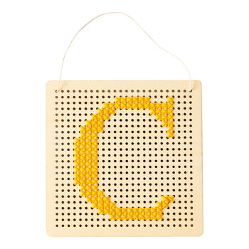 Embroidery Kit Wooden Board Pegboard, 6 of 7
