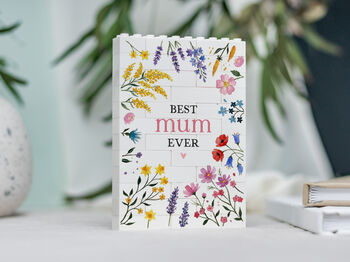 Personalised Wildflower Building Block Gift For Mum, Nan, Grandma, Sister, 9 of 12