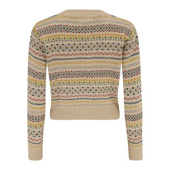 Bloomsbury Fair Isle Cardigan 1940s Style Knitwear, 2 of 4