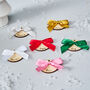 Personalised Mini Bow Christmas Decoration, thumbnail 3 of 4