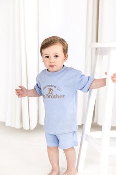 Promoted To Big Brother/Sister Embroidered Bear T Shirt, 2 of 8