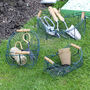 Three Hunter Green Gardening Trug Baskets, thumbnail 1 of 8