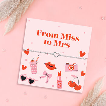 From Miss To Mrs Engagement And Hen Do Bracelet, 2 of 8