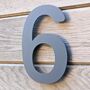Modern Grey House Numbers 200mm Acrylic Floating, thumbnail 9 of 12