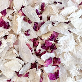 Personalised Wedding Confetti Bags + Rose Petals, 9 of 12