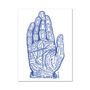 Sivartha Hand Chart Wall Art Print, thumbnail 2 of 4