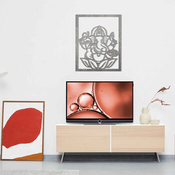 Wooden Ganesha Elephant Modern Art For Home Room, 8 of 12