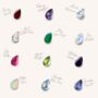 Personalised Birthstone Aura Magic Sterling Silver Spinning Ring, thumbnail 7 of 10