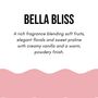 Bella Bliss Soy Wax Candle – Vanilla Floral Musk Home Fragrance, thumbnail 5 of 6