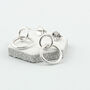 Sterling Silver Mother And Daughter Circle Earrings, thumbnail 6 of 8
