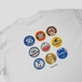 Rangers Football Beer Mats Oversized T Shirt, thumbnail 3 of 10