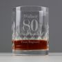 Engraved Cut Crystal Age Whisky Glass, thumbnail 3 of 4