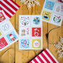 Advent Stickers With Red Stripe Bags, thumbnail 6 of 10