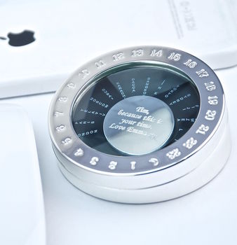 Personalised World Timer Paperweight, 4 of 7