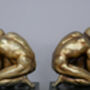 Black And Gold Adonis Bookends – Naked Man Retro Style, thumbnail 5 of 5