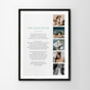 Use Your Own Anniversary Photos And Words Print, thumbnail 6 of 8