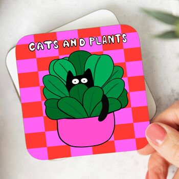 Cats And Plants Coaster, 3 of 4
