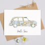 Personalised Fathers Day Map Dads Taxi Card, thumbnail 3 of 4