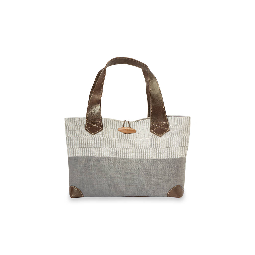 canvas basket bag