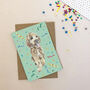 Hand Painted Cockapoo Birthday Card With Confetti, thumbnail 4 of 4