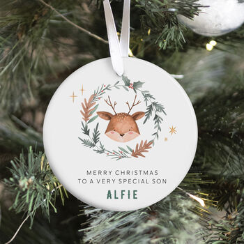 Personalised Xmas Ornament Gift For Son, 2 of 7