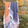 Leros Striped Peshtemal Towel Orange, thumbnail 10 of 11