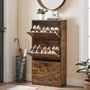 Shoe Cabinet Three Tier Flip Door Storage, thumbnail 1 of 9