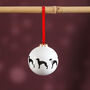 Dog Christmas Bauble Decoration. Pick Your Breed, thumbnail 3 of 12