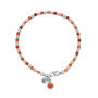 Linear Birthstone Bracelet For July Carnelian, thumbnail 2 of 4