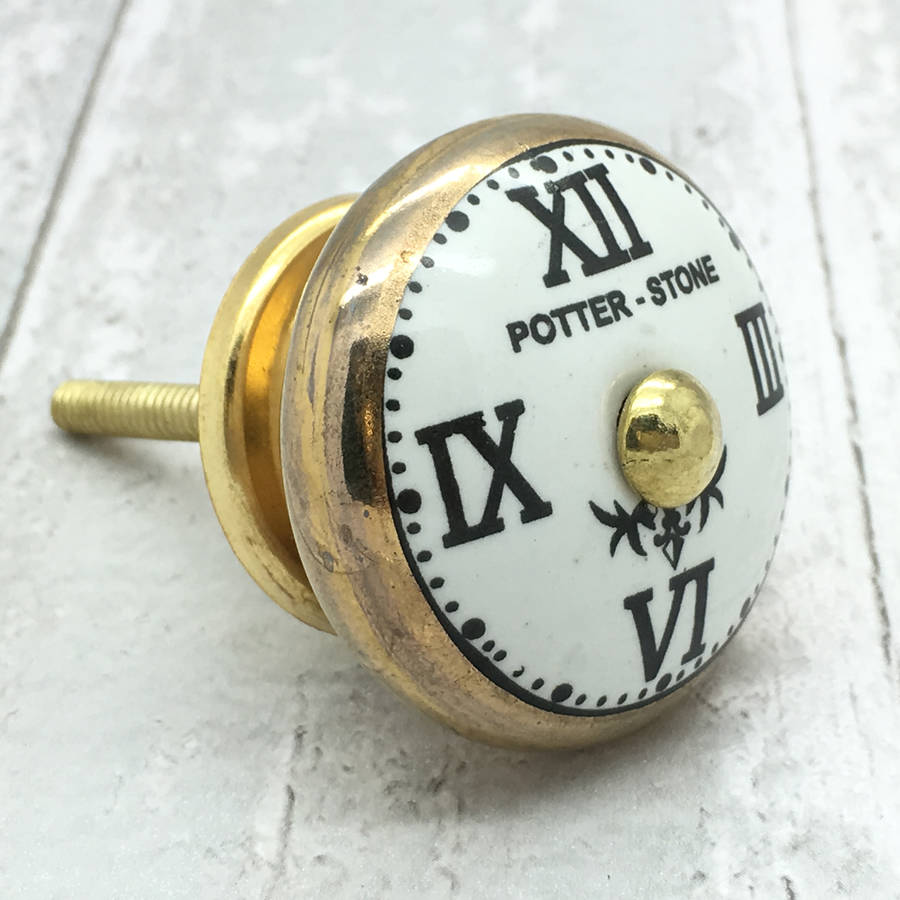 potter stone and paris clocks ceramic door knobs by g decor