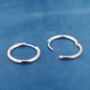 Silver 12mm Minimalistic Hoop Earrings, thumbnail 5 of 7