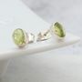 Gemstone And Sterling Silver Stud Earrings, thumbnail 6 of 12