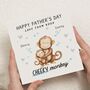 Cheeky Monkey Fathers Day Card From Child, thumbnail 1 of 7