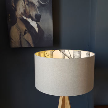 Cole And Son The Woods Silhouette Lampshades In Oatmeal, 3 of 12
