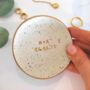 Personalised Handmade Date And Initial Ring Dish, thumbnail 1 of 5