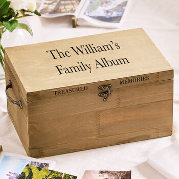 Dad's Personalised Treasured Memories Photo Box, 3 of 8