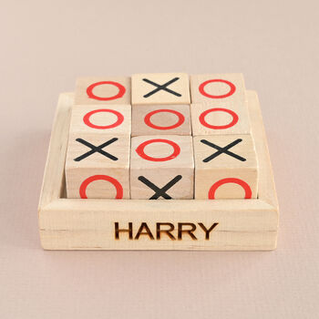 Personalised Kids Noughts And Crosses Retro Game, 2 of 3