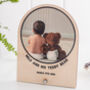 Freestanding Wooden Personalised Baby Photo Print Stand, thumbnail 5 of 5