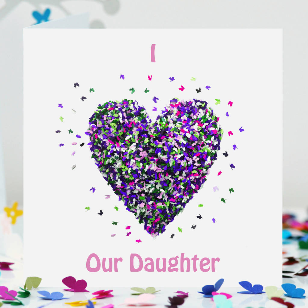 Butterfly I Love Our Daughter Card/ We Love, 1 of 6