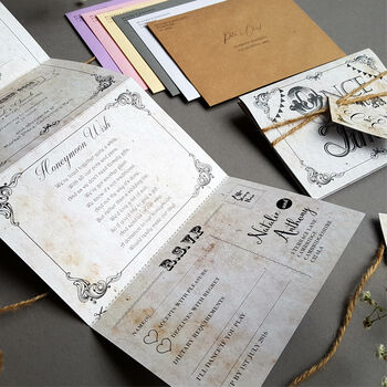 Once Upon A Time Wedding Invitations Sample, 5 of 6