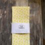 Sunshine Yellow Daffodil Cotton Linen Tea Towel, thumbnail 1 of 5