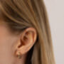 Luna Huggie Earrings, thumbnail 1 of 3