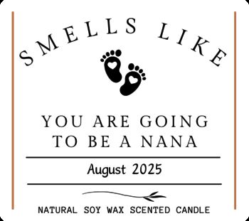 New Baby Pregnancy Announcement Candle, You're Going To Be A Nana Gift, 7 of 10