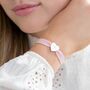 Heidi Heart Charm Personalised Stretch Bracelet, thumbnail 1 of 9