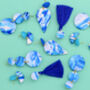 Seascape Blue Suja Dangle Earrings, thumbnail 2 of 4