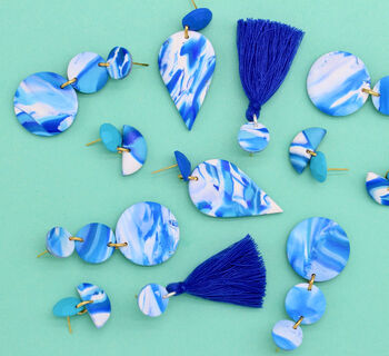 Seascape Blue Suja Dangle Earrings, 2 of 4