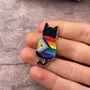 Ally Pride Lgbtqia+ Cat Enamel Pin, thumbnail 2 of 5