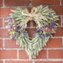 Colourful Wildflower Dried Flower Heart Wreath, thumbnail 3 of 12