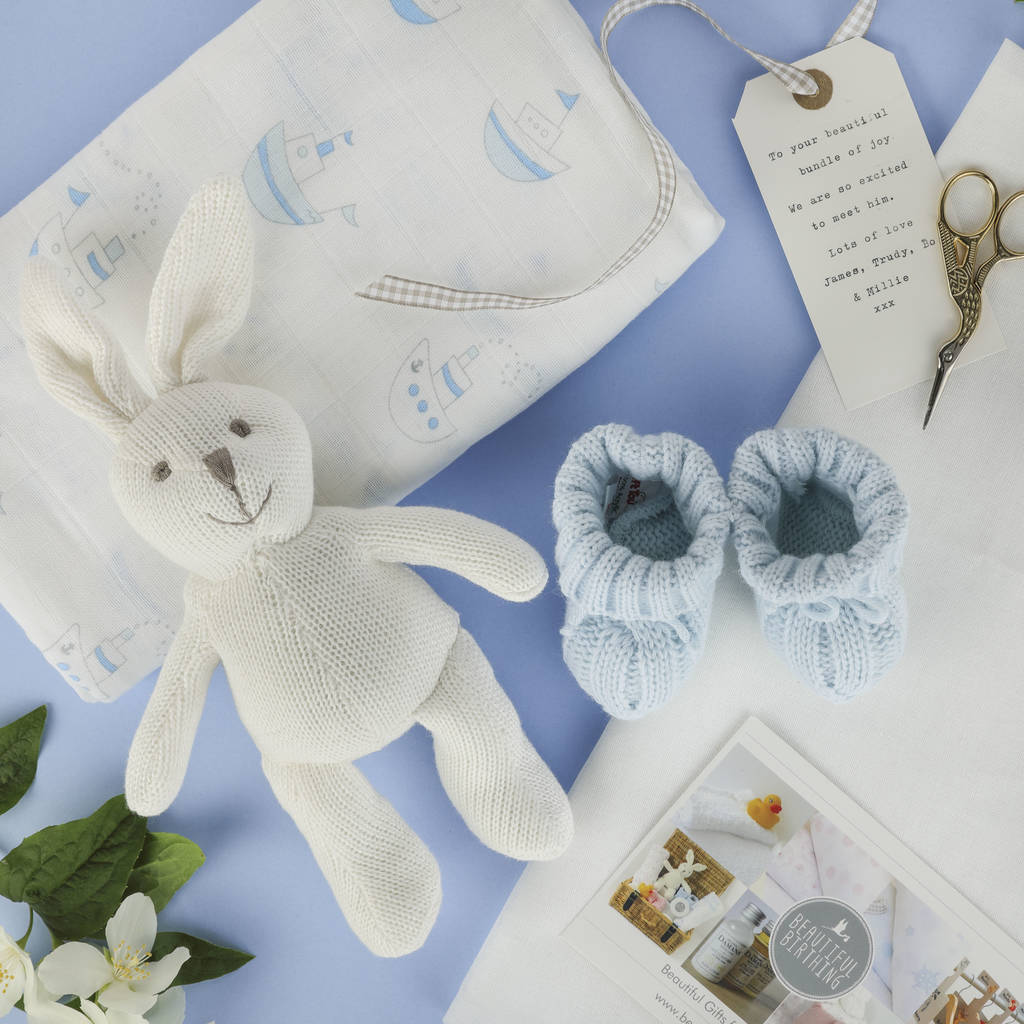 Newborn Baby Boy Gift Set Perfect Baby Shower Gift By Tilly & B