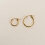 Rae | Gold Fill Or Sterling Silver Hinged Hoop Earrings, thumbnail 9 of 12